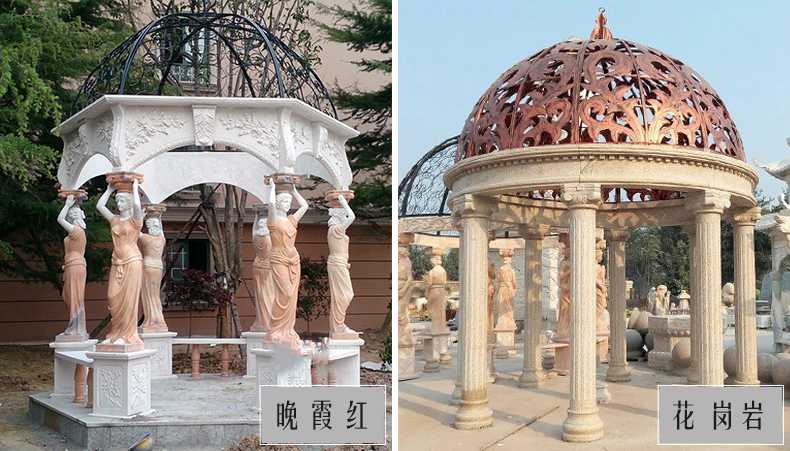 歐式景觀涼亭，大理石涼亭，石雕景觀涼亭