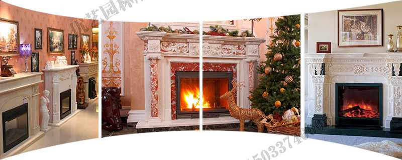 歐式壁爐架實景，大理石壁爐架定制，石雕壁爐架工廠