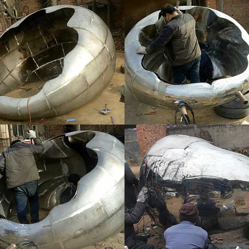 河北不銹鋼雕塑廠家，定制大型不銹鋼景觀雕塑