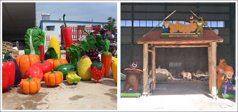 仿真蔬菜水果擺件，卡通玻璃鋼門頭